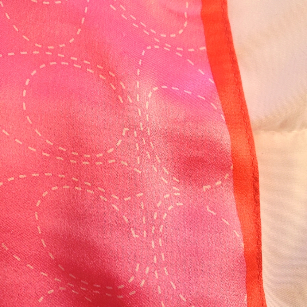 Coach 100% silk scarf.